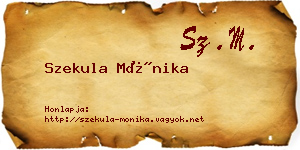 Szekula Mónika névjegykártya
